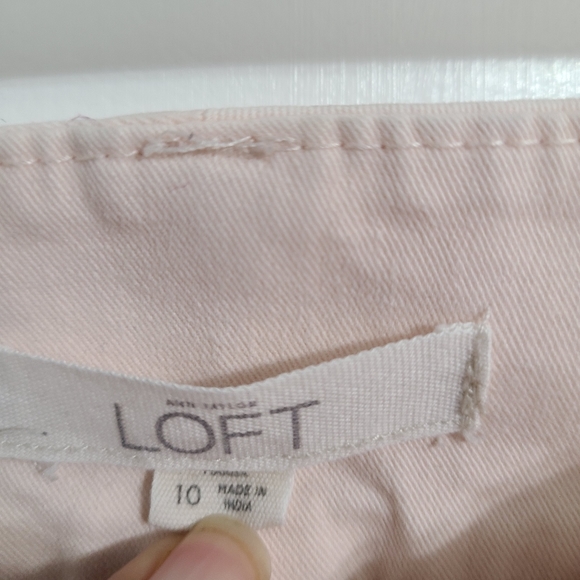 LOFT light pink chino pants size 10 *P1 - Picture 3 of 6